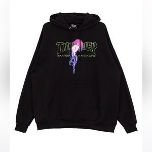 Thrasher Black Hoodie Sweatshirt